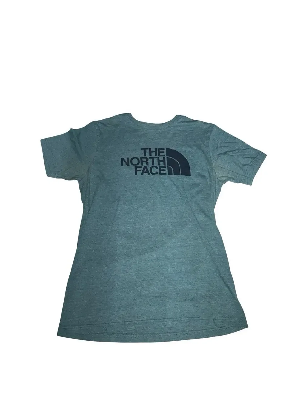 The North Face Logo T Shirt Medium Blue Slim Fit Outdoor Casual Graphic Tee